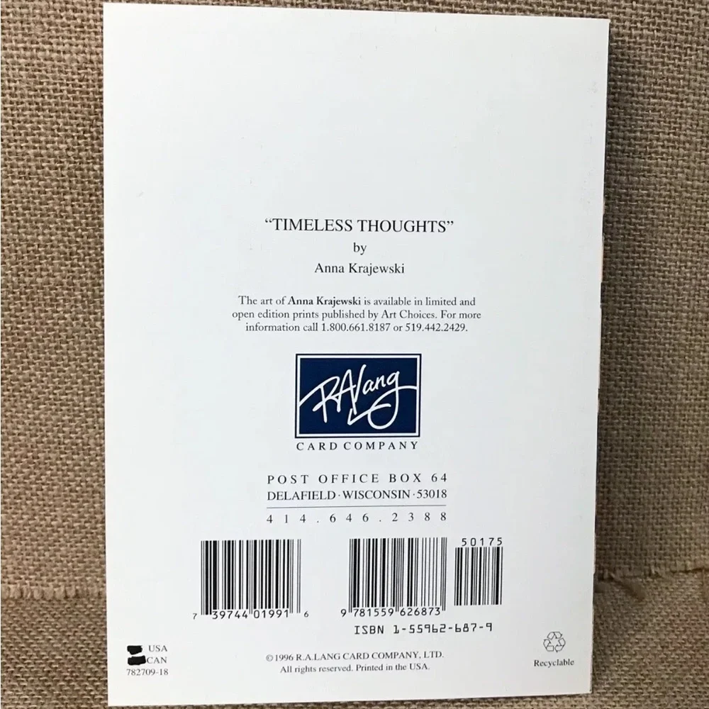 Anna Krejewski Timeless Thoughts Thinking Of You Card Hygge Readers Framable